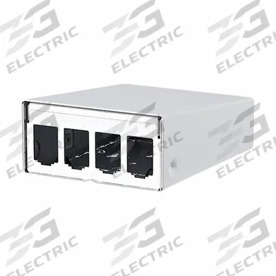 METZ CONNECT RJ45 Housing: Surface, Steel, RJ45, 4 Ports - Voice & Data Housings, Panels & Connector Components