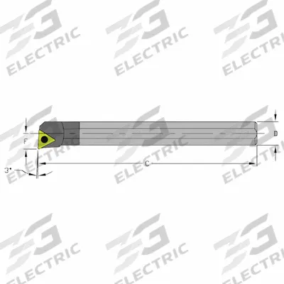 ULTRA-DEX USA Indexable Boring Bar: C06M STUCR2 (MPN 920-000-047) - Indexable Boring Bars