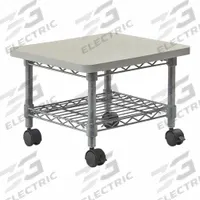 SAFCO Fax/Printer Stand: Gray, 13 1/2 in Overall Ht, 19 in Overall Wd, 16 in Overall Dp, 1 Shelves (MPN 5206GR)