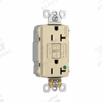 PASS & SEYMOUR Plugtail Duplex Receptacle: Hospital Grade, Duplex, 5-20R, Ivory, GFCI, 125V AC, 20 A (MPN PT2097HGI). Key specifications — attr1367147: PASS & SEYMOUR.