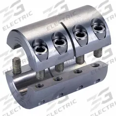 RULAND MANUFACTURING Rigid Shaft Coupling: 1/2 in Bore Dia 1, 1/2 in Bore Dia 2, Round, Two-Piece (MPN SPX-8-8-SS). Key specifications — attr870032: Round; attr870041: No; attr870034: RULAND MANUFACTURING; attr870070: Inch; attr925532: Same Bore Dimensions.
