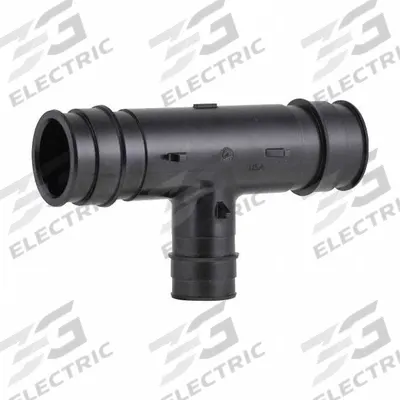 UPONOR Barbed Tee: 2 1/2 in ID x 2 1/2 in ID x 2 in ID Size - Expansion Polymer Barbed Tube Fittings