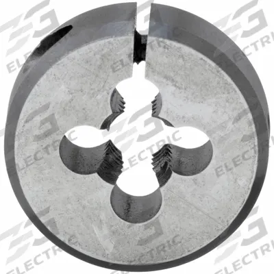 CLE-LINE Round Threading Die: M4x0.7 Metric, 13/16 in OD, Adj, High Speed Steel (MPN C65737) - Adjustable Round Threading Dies