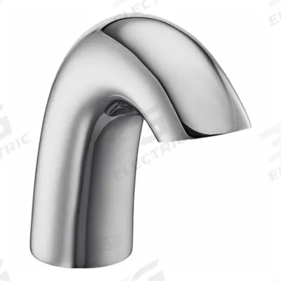 ZURN Sensor Faucet: Serio Series, Brass/Plastic, Polished Chrome Finish, Single-Post - Single-Post Sensor Bathroom Faucets