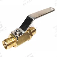 APPROVED VENDOR Manual Two-Way Ball Valve: 1/4 in, Brass, Straight, MNPT x MNPT, Full Port Ball Port (MPN G-BVLM-25M). Key specifications — Brand: APPROVED VENDOR; Handle: Lever.