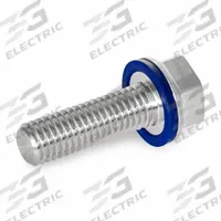 Hygienic Hex Head Screws: Stainless Steel, Fully Threaded, M5, 16 mm Fastener Lg, Grade 316L (MPN 1581-M5-16-MT-H). Key specifications — Brand: JW WINCO; Washer Type: FDA-Approved Pre-Mounted Sealing.