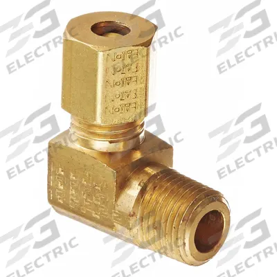 WEATHERHEAD Compression Fitting Adapter: 5/8 in OD x 1/2 in Pipe Fitting Size - Standard Sleeve Brass Compression Fittings
