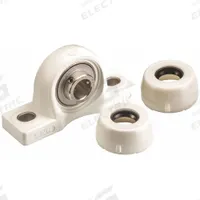 NTN Pillow Block Bearing: 1 1/4 in Bore, Polymer, Set Screws, 1 55/64 in Shaft Ht, 212°F Max Temp (MPN SUCPPL207-20C0FG1). Key specifications — Brand: NTN; Mounting Bolt Size: 1/2 in; Standards: NSF H1; System of Measurement: Inch.