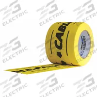 PROTAPES Gaffer's Tape: 4 in Wd, 30 yd Lg, 11 mil Thick, Black/Yellow, Cloth, Uncoated Cotton Cloth (MPN Cable Path). Key specifications — attr1244940: Cable Path; attr1244962: Uncoated Cotton Cloth.