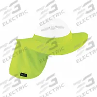 CHILL-ITS BY ERGODYNE Visor with Neck Shade: Yellow, Polyester, Over-the-Hat with Wide Brim (MPN 6660). Key specifications — Head Protection Color: Yellow; Material: Polyester; Sun Shade Mounting: Over-the-Hat with Wide Brim; For Use With: Front Brim Hard Hats; Brand: CHILL-ITS BY ERGODYNE.
