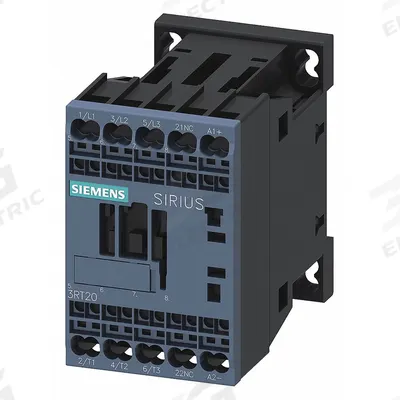 Siemens Power Contactor: Non-Reversing, 3 Poles, 3NO Contacts, 9 A - Non-Reversing IEC Contactors