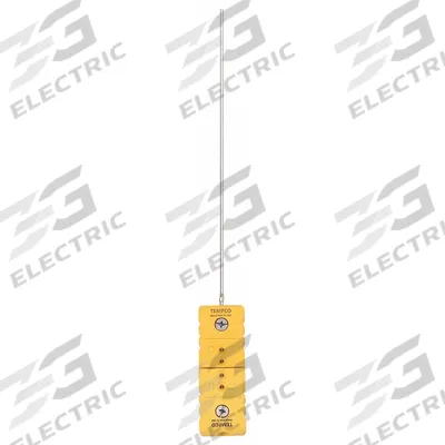 TEMPCO Thermocouple Probe: 32°F to 2,300°F /0°C to 1,260°C, Type K, Rounded Tip - Thermocouples for Gas Applications