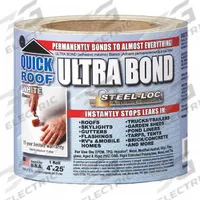 Roof Repair Tape: 4 in W, 25 ft L, 30 mil Thick, White, Thermoplastic Polyolefin (MPN UBW425). Key specifications — UV Protected Material: Yes; Color: White; Brand: COFAIR; Compatible Surface Material: Rigid PVC; Material: Thermoplastic Polyolefin.
