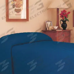 MARTEX Bedspread: Queen Fits Mattress Size, 118 in Overall Lg, 100 in Overall Wd, Navy, Quilted (MPN MAINSPREAD NAVY). Key specifications — Color: Navy; Fabric Material: Cotton/Polyester Blend; Fabric Pattern: Solid; Fiberfill Material: Polyester; Stitching Pattern: Quilted; Brand: MARTEX.