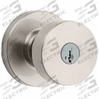 KWIKSET Door Knob Lockset: Office Knob Locksets, Nickel (MPN 740PSK-RDT-15-SMT-6AL-RCS). Key specifications — Lockset Style: Rose.