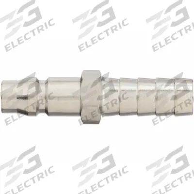 SPEEDAIRE Quick Connect Hose Coupling: 1/4 in Body Size, 3/8 in Hose Fitting Size - Global-Style High-Flow Steel Quick-Connect Air Coupling Plugs
