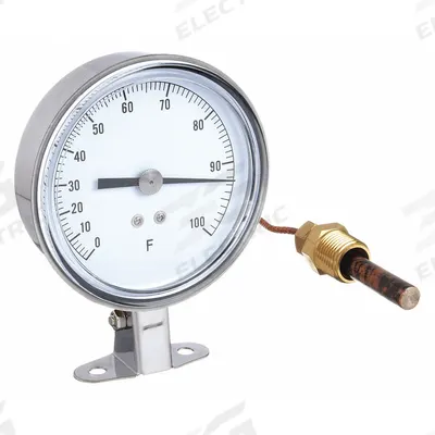 APPROVED VENDOR Analog Panel Mount Thermometer: 0°F to 100°F, ±1°F Scale Division - General Purpose Panel Mount Dial Thermometers