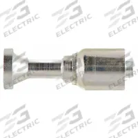 PARKER Hydraulic Crimp Fitting: Steel x Steel, Straight, -20 For Hose Dash Size, Male x Genderless (MPN 11577-24-20). Key specifications — Fitting Gender: Male x Genderless; Fitting Connection Type: Flange x Crimp; Thread Size: 0.511"-27; For Hose Dash Size: -20; Brand: PARKER.
