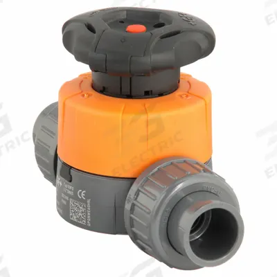 GEORG FISCHER Diaphragm Valve: 1/2 in, PVC, 2-Way, Socket x Socket, 150 psi Max Pressure (CWP) - PVC Diaphragm Valves for Chemicals