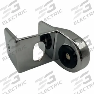 HADRIAN Stop and Keeper Post: Chrome Zamac, Chrome-Plated, 2 3/8 in Overall Ht - Door Latch, Keepers & Stops for Bathroom Partitions