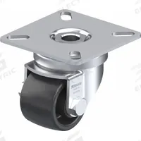 APPROVED VENDOR Plate Caster: Swivel, No Brake, 35 mm Wheel Dia, 25 mm Wheel Wd, 52 mm Mounting Ht (MPN LPA-POA 35G). Key specifications — Wheel Bearing Type: Plain; Wheel/Tread Color: Black; Brand: APPROVED VENDOR; Caster Type: Swivel.