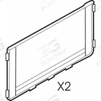 RUBBERMAID COMMERCIAL PRODUCTS Back Panel Kit: For 14J684/1RF35/1RF37/8VMF8 (MPN FG6189L2BLA). Key specifications — For Use With Grainger Item Number: 8VMF8; For Use With Mfr. Model Number: FG619800PLAT; Fits Brand: Rubbermaid Commercial; Product Type: Back Panel Kit; Brand: RUBBERMAID COMMERCIAL PRODUCTS.
