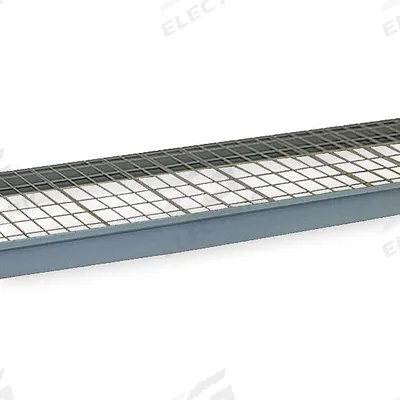 LYON Bulk Storage Rack: 96 in x 24 in x 3 5/8 in, 14 ga Beams, Steel - Wire Decking Bulk Rack Shelf Kits