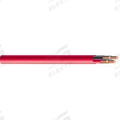 SOUTHWIRE Fire Alarm Cable: 1,000 ft Cable Lg, Plenum, Plenum, PVC, PVC, Red, PVC - Unpaired Unshielded Cables