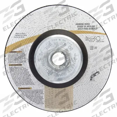 APPROVED VENDOR Depressed Center Grinding Wheel: Type 27, 4 1/2" x 1/4" x 5/8"-11 - General Purpose Grinding Wheels for Carbon & Stainless Steel