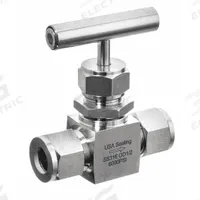 USA INDUSTRIALS Needle Valve: Inline Valve Body, 316 Stainless Steel, Screw-In Bonnet, FNPT x FNPT (MPN ZUSA-VLV-97). Key specifications — For Media: Water; Standards: API 598; Brand: USA INDUSTRIALS; Valve Series: N/A - Not Rated; Connection Gender - Side 2: Female; Connection Gender - Side 1: Female; Connection Type - Side 1: NPT; Connection Type - Side 2: NPT.