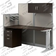 BUSH BUSINESS FURNITURE Modular Cubicle Workstation: 63 in Overall Ht, 64 in Overall Wd, Cherry (MPN WC36892-03STGK). Key specifications — Brand: BUSH BUSINESS FURNITURE; Office Cubicle Color: Cherry.