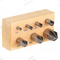APPROVED VENDOR Countersink Set: 82°, 7 Pc, 1/4 in to 1 in, 6 Flute, High Speed Steel (MPN 21ML26). Key specifications — attr1301063: APPROVED VENDOR.