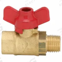 WINTERS Manual Two-Way Ball Valve: 1/4 in, Brass, Straight, MNPT x FNPT, 400 psi Max. Pressure (CWP) (MPN SMV532LF). Key specifications — Brand: WINTERS; Stem Material: 300 Stainless Steel; Handle: Tee.