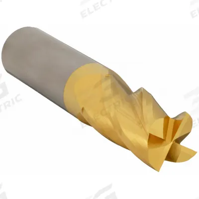 APPROVED VENDOR Square End Mill: Carbide, TiN Coated, 4 Flute, 11/16" Mill Dia, 1-1/2" LOC - General Purpose Carbide Square End Mills