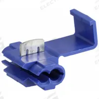 3M Insulation Displacement Connector: 2 Ports, Blue, 18 AWG – 16 AWG Run Size Range, 1,000 V (MPN 801). Key specifications — attr1308123: 3M; attr1351571: No.
