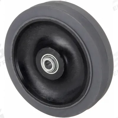 APPROVED VENDOR Caster Wheel: 5 in Wheel Dia., 2 in Wheel Wd, Rubber, 325 lb Load Rating - Conductive Rubber Tread on Plastic Core Wheels