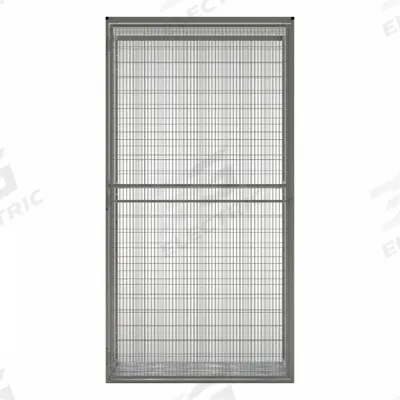 FOLDING GUARD Bulk Storage Locker Starter: 48 in x 37 in x 93 in, 1 Units Wide - Wire Mesh Bulk Storage Locker Starters & Add-Ons