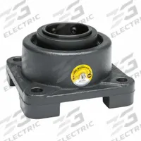 MOLINE BEARING 4 Bolt Flange Bearing: Spherical Roller, 2 3/16 in Bore, Cast Iron, Set Screws (MPN 29211203). Key specifications — Bore Type: Cylindrical; Brand: MOLINE BEARING; Lubricant Material: LC-2 Lithium Complex Grease; Mounting Bolt Size: 5/8 in; Split Housing: Not Split; System of Measurement: Inch.