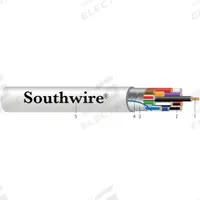 SOUTHWIRE Multi-Conductor Security Cable: 1,000 ft Cable Lg, 19 Strands, 14 AWG, Plenum, Comm Cable (MPN P60022-1A). Key specifications — Application: Audio Systems; Fire Rating: Plenum; Insulation Material: PVC; Jacket Material: PVC; Manufacturer Part Number: P60022-1A; Product Type: Communication Cable; Shielding Material: Aluminum Foil; Brand: SOUTHWIRE.