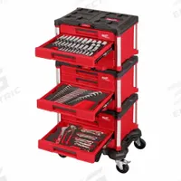 MILWAUKEE Master Hand Tool Set: 366 Total Pcs, Metric/SAE, 1/4 in/3/8 in/1/2 in Socket Drive Size (MPN 48-22-9495). Key specifications — attr538253: MILWAUKEE; attr548973: (1) Diagonal-Cutting Pliers; attr548974: (2) Multi-Bit Screwdrivers; attr548975: (3) Drive Ratchets; attr548983: (2) Adjustable Wrenches.