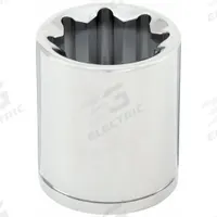 WESTWARD Flex Socket: 1/2 in Drive Size, 13/16 in Socket Size, 8-Point, Std, Chrome (MPN 10E203). Key specifications — attr1204348: WESTWARD; attr1204349: Chrome.