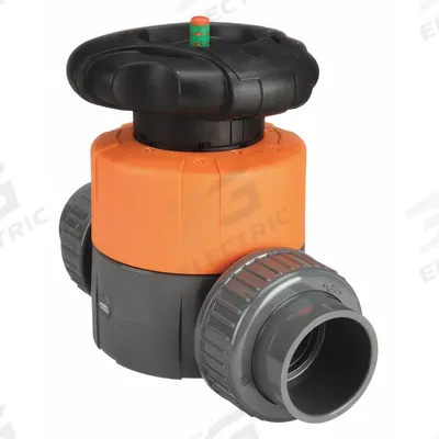 GEORG FISCHER Diaphragm Valve: 3/4 in, PVC, 2-Way, Socket x Socket, 150 psi Max Pressure (CWP) - PVC Diaphragm Valves for Chemicals