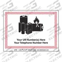 LABELMASTER Lithium Battery Handling Mark,Package Quantity 500: Haz Materials, Paper, Label, 500 PK (MPN LB735). Key specifications — Brand: LABELMASTER; Message: Hazardous Materials.