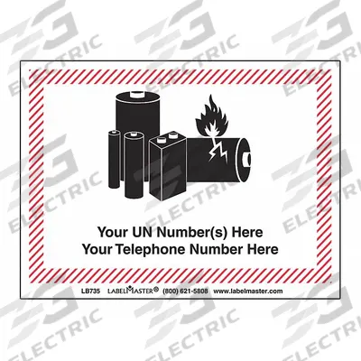 LABELMASTER Lithium Battery Handling Mark,Package Quantity 500: Haz Materials, Paper - Class 9: Miscellaneous Hazardous Materials