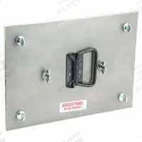 Duct Access Door: 20 in x 26 in, 11 ga, Steel, Thumbscrews, 2,300°F Max Temp Rating, 2 Mounting Stud (MPN GRD2418ULBI). Key specifications — Brand: DUCTMATE; Material: Steel; For Duct Shape: Rectangular.