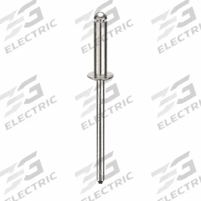 APPROVED VENDOR Blind Rivet,1.612" L,0.125" dia,PK500: Inch, 1 39/64 in Overall Lg, 33/64 in Body Lg - Domed-Head Blind Rivets
