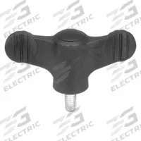 KIPP Hand Knob: Wing, Plastic w/ SS Thread, #10-32 Thread, 10 mm Thread Lg, 50 mm Dia (MPN K0274.01A1X10). Key specifications — Brand: KIPP.