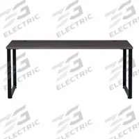 HIRSH Office Desk: Particle Board, Charcoal, 0 Pedestals, 0 Drawers, 60 in Overall Wd, Black Frame (MPN 23987). Key specifications — Desktop Material: Particle Board; Includes Modesty Panel: No; Desktop Color: Charcoal; Brand: HIRSH; Frame Color: Black; Frame Material: Steel; Product Type: Rectangular Office Desk.