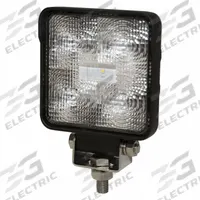 ECCO Vehicle Work Light: Square, Flood, LED, Bolt, Pigtail, Universal, Surface Mount, Black, CE/R10 (MPN E92007). Key specifications — Housing Color: Black; Brand: ECCO; Mount Type: Bolt; Electrical Connection: Pigtail; Installation Type: Permanent.