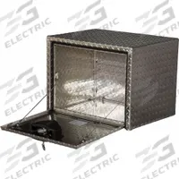 BUYERS PRODUCTS Underbody Truck Box: Underbody Truck Box, Single Drop-Down Door Door, Silver, Keyed (MPN 1705101). Key specifications — Color: Silver; Brand: BUYERS PRODUCTS; Lock Type: Keyed.